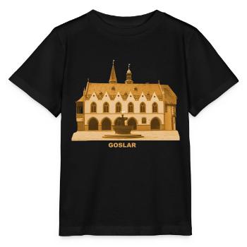 Goslar Rathaus Harz Niedersachsen - Stanley/Stella Kinder T-Shirt MINI CREATOR  - Schwarz - Vorne - Mikhail (115cm)