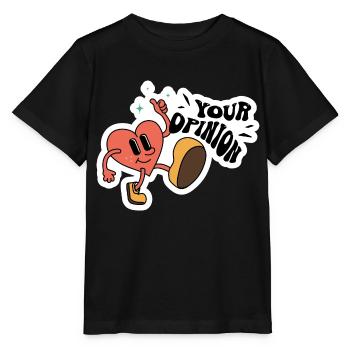 Heart Your Opinion - Stanley/Stella MINI CREATOR Kids’ T-Shirt - black - Front - Mikhail (115cm)