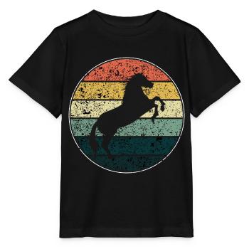 Horse - Stanley/Stella MINI CREATOR Kids’ T-Shirt - black - Front - Mikhail (115cm)