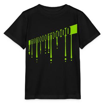 Binary Code Program Language - Stanley/Stella MINI CREATOR Kids’ T-Shirt - black - Front - Mikhail (115cm)