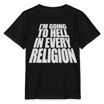 in going to hell - Stanley/Stella MINI CREATOR Kids’ T-Shirt - black - Front - Mikhail (115cm)