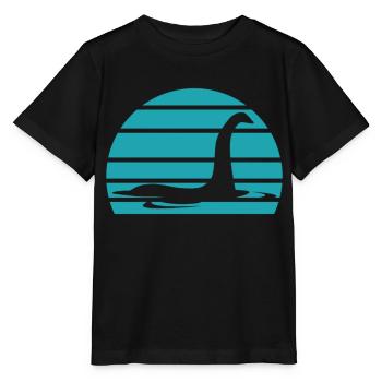 Drôle de monstre du Loch Ness Cryptozoologie Nessie - T-shirt bio MINI CREATOR Stanley/Stella Enfant - noir - Devant - Mikhail (115cm)