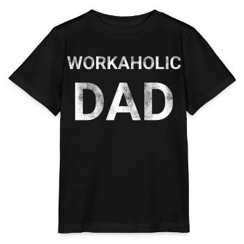 Workaholic Dad - Stanley/Stella MINI CREATOR Kids’ T-Shirt - black - Front - Mikhail (115cm)