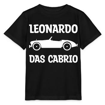 Leonardo das Caprio Geschenk - Stanley/Stella Kinder T-Shirt MINI CREATOR  - Schwarz - Vorne - Mikhail (115cm)