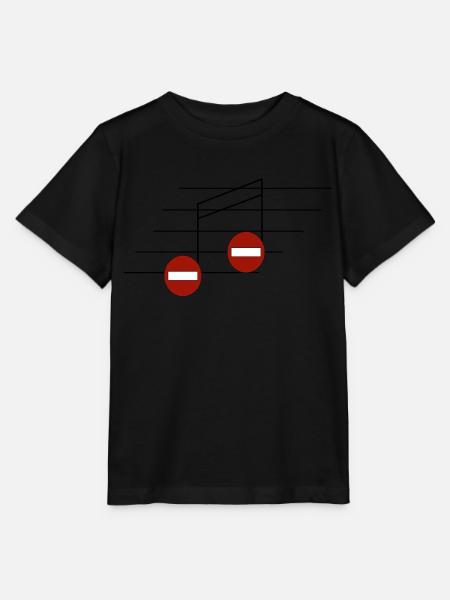 Verbotene Notizen - Stanley/Stella Kinder T-Shirt MINI CREATOR - Schwarz