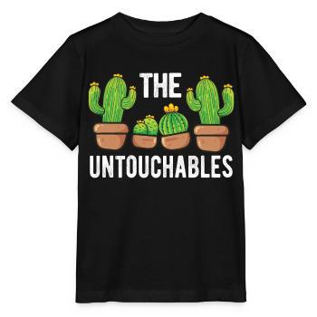 Cactus The Untouchable Succulents Cactus - Stanley/Stella MINI CREATOR Kids’ T-Shirt - black - Front - Mikhail (115cm)