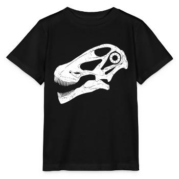 Crâne fossile d’Argentinosaurus - T-shirt bio MINI CREATOR Stanley/Stella Enfant - noir - Devant - Mikhail (115cm)