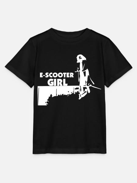 E-Scooter E-Roller Scooter - Stanley/Stella Kinder T-Shirt MINI CREATOR  - Schwarz