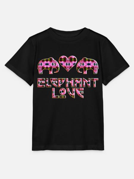ElefantenLiebe pink - Stanley/Stella Kinder T-Shirt MINI CREATOR - Schwarz