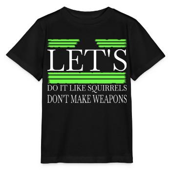 Blagues Anti Guerre Coeur Symbole de la Paix Cadeau Citation - T-shirt bio MINI CREATOR Stanley/Stella Enfant - noir - Devant - Mikhail (115cm)