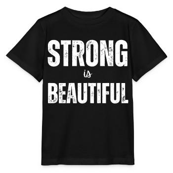 Strong Is Beautiful - Stanley/Stella MINI CREATOR Kids’ T-Shirt - black - Front - Mikhail (115cm)