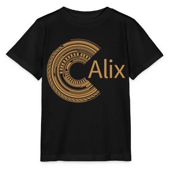 Pour Alix - T-shirt bio MINI CREATOR Stanley/Stella Enfant - noir - Devant - Mikhail (115cm)