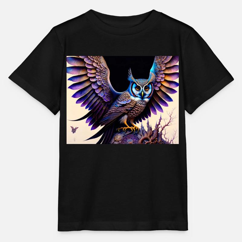 Hibou - T-shirt bio MINI CREATOR Stanley/Stella Enfant - noir