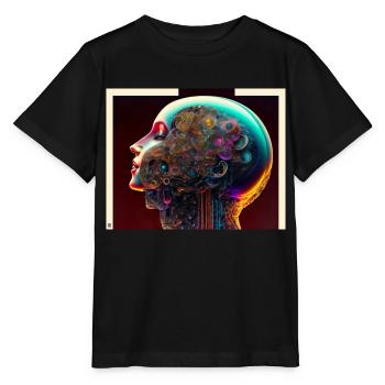Offene Gedanken - Stanley/Stella Kinder T-Shirt MINI CREATOR  - Schwarz - Vorne - Mikhail (115cm)