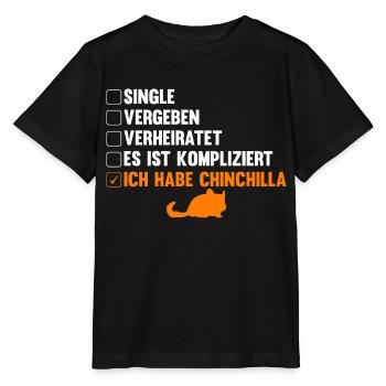 Es ist kompliziert ich habe Chinchilla - Stanley/Stella Kinder T-Shirt MINI CREATOR  - Schwarz - Vorne - Mikhail (115cm)