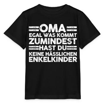 Enkelkinder Großmutter Oma - Stanley/Stella Kinder T-Shirt MINI CREATOR  - Schwarz - Vorne - Mikhail (115cm)