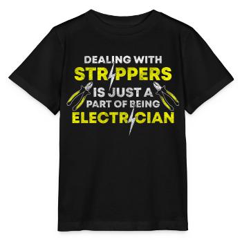 Electrics Electronics Electrical - Stanley/Stella MINI CREATOR Kids’ T-Shirt - black - Front - Mikhail (115cm)
