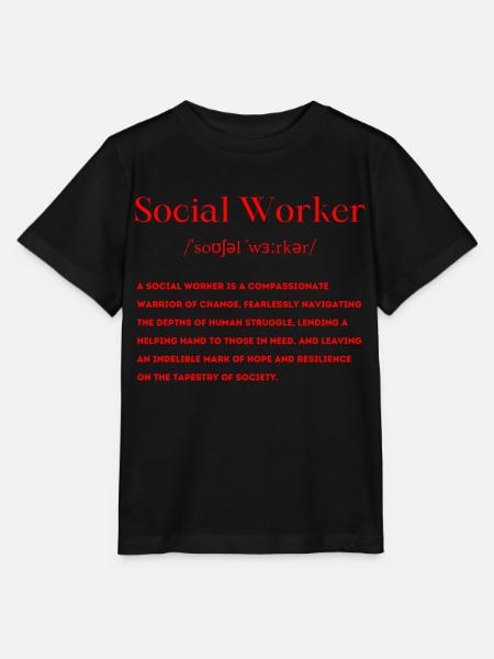 Sozialarbeiter Definition - Stanley/Stella T-shirt MINI CREATOR til børn - sort