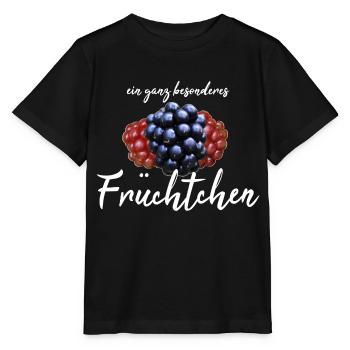Früchtchen frech - Stanley/Stella Kinder T-Shirt MINI CREATOR  - Schwarz - Vorne - Mikhail (115cm)
