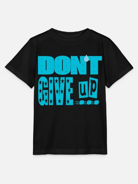 Gib nicht auf - Stanley/Stella Kinder T-Shirt MINI CREATOR - Schwarz