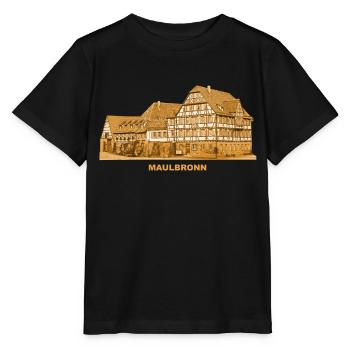 Maulbronn Abbey Monastery Half-timbered Baden-Württemberg - Stanley/Stella MINI CREATOR Kids’ T-Shirt - black - Front - Mikhail (115cm)