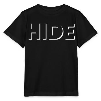 HIDE, white fantastic empty space effect! - Stanley/Stella MINI CREATOR Kids’ T-Shirt - black - Front - Mikhail (115cm)