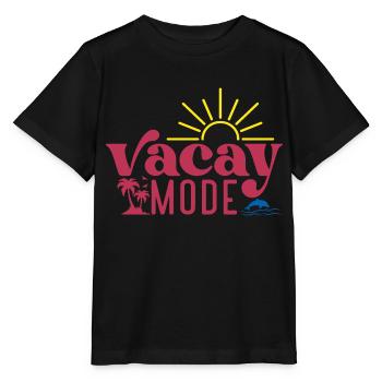 Vacay Mode, Urlaub Sommer Sonne Strand Meer Baden - Stanley/Stella Kinder T-Shirt MINI CREATOR  - Schwarz - Vorne - Mikhail (115cm)