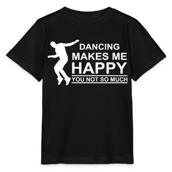 Dancing Dance Music - Stanley/Stella Kinder T-Shirt MINI CREATOR  - Schwarz - Vorne - Mikhail (115cm)