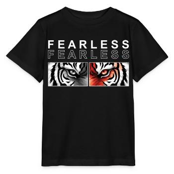 FEARLESS - Tiger - Stanley/Stella MINI CREATOR Kids’ T-Shirt - black - Front - Mikhail (115cm)