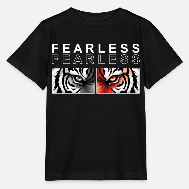 INTRÉPIDE - Tigre - T-shirt bio MINI CREATOR Stanley/Stella Enfant - noir