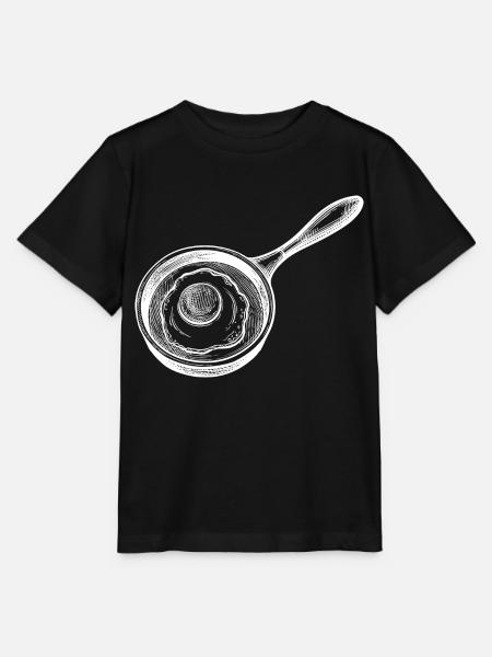 Spiegelei Pfanne - Stanley/Stella Kinder T-Shirt MINI CREATOR - Schwarz