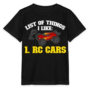 RC Car Remote Control Car - Stanley/Stella MINI CREATOR Kids’ T-Shirt - black - Front - Mikhail (115cm)