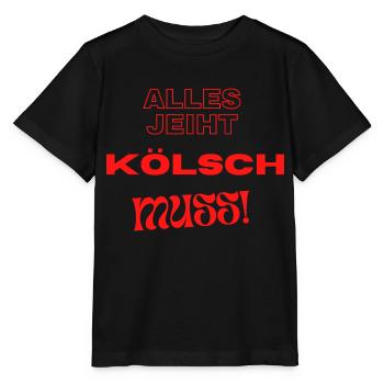 Alles geht - Kölsch MUSS - Stanley/Stella Kinder T-Shirt MINI CREATOR  - Schwarz - Vorne - Mikhail (115cm)