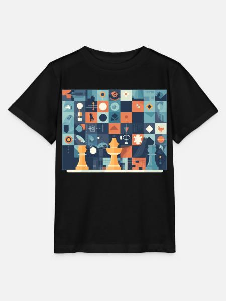Konzept des Schachspiels - Stanley/Stella Kinder T-Shirt MINI CREATOR - Schwarz