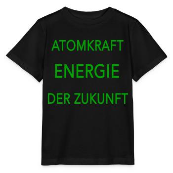 Atomkraft Energie der Zukunft - Stanley/Stella Kinder T-Shirt MINI CREATOR  - Schwarz - Vorne - Mikhail (115cm)
