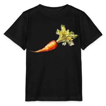 carotte - T-shirt bio MINI CREATOR Stanley/Stella Enfant - noir - Devant - Mikhail (115cm)