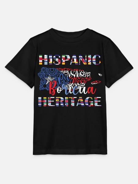 Hispanisches Erbe Boricua - Stanley/Stella Kinder T-Shirt MINI CREATOR  - Schwarz