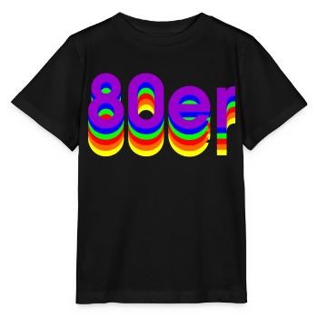 80s - Stanley/Stella MINI CREATOR Kids’ T-Shirt - black - Front - Mikhail (115cm)