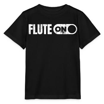 Musique de flûte - T-shirt bio MINI CREATOR Stanley/Stella Enfant - noir - Devant - Mikhail (115cm)