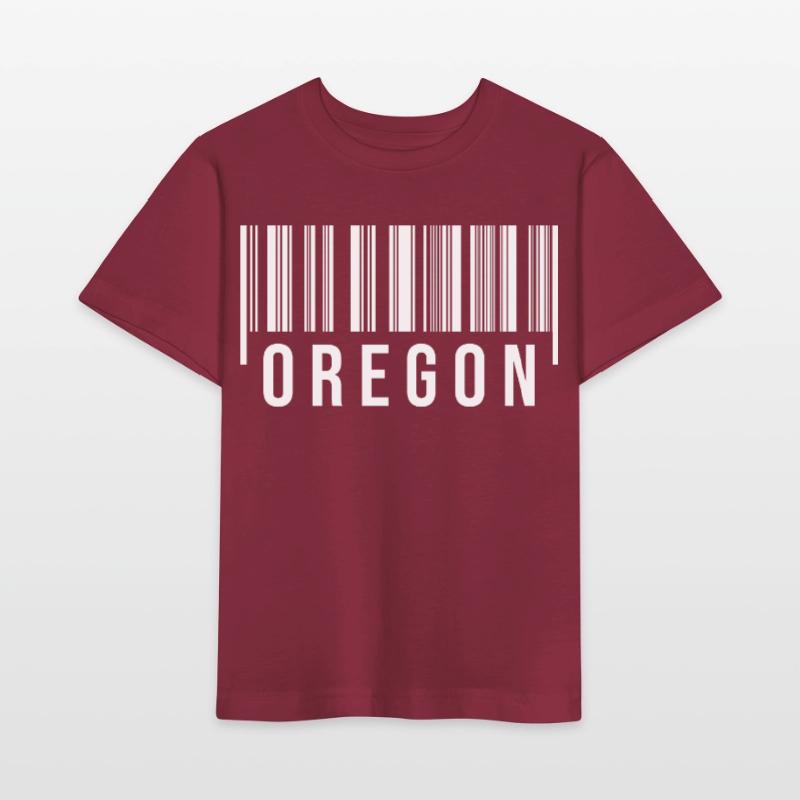 Code-barres de l’Oregon T-shirt bio MINI CREATOR Stanley/Stella Enfant