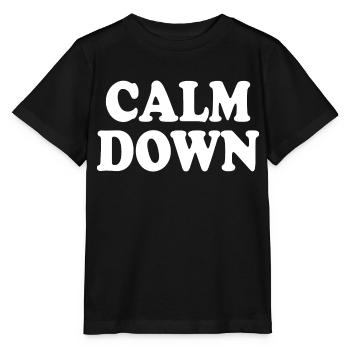 Calm down - Stanley/Stella Kinder T-Shirt MINI CREATOR  - Schwarz - Vorne - Mikhail (115cm)