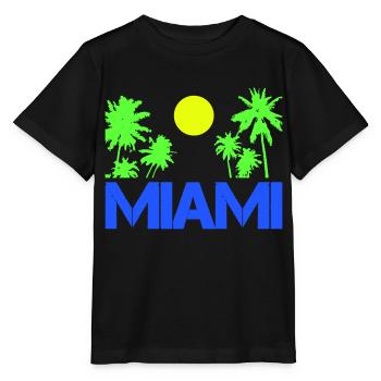 Miami - T-shirt bio MINI CREATOR Stanley/Stella Enfant - noir - Devant - Mikhail (115cm)