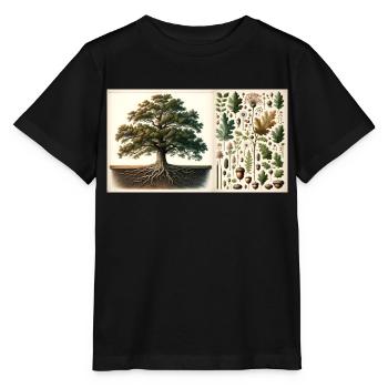 Chêne Botanique - T-shirt bio MINI CREATOR Stanley/Stella Enfant - noir - Devant - Mikhail (115cm)