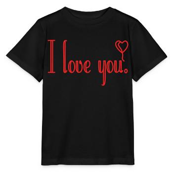 Je t’aime - T-shirt bio MINI CREATOR Stanley/Stella Enfant - noir - Devant - Mikhail (115cm)