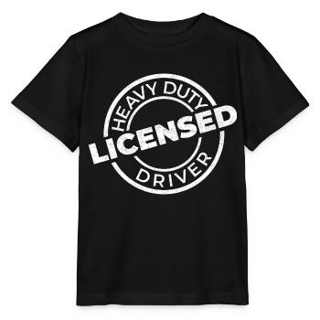 Roi des gros camions - Licencié - T-shirt bio MINI CREATOR Stanley/Stella Enfant - noir - Devant - Mikhail (115cm)