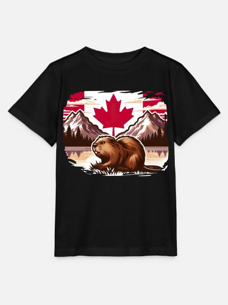 Kanada Bieber 4 - Stanley/Stella Kinder T-Shirt MINI CREATOR - Schwarz