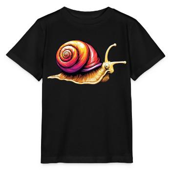 Escargot de vigne Escargot - T-shirt bio MINI CREATOR Stanley/Stella Enfant - noir - Devant - Mikhail (115cm)