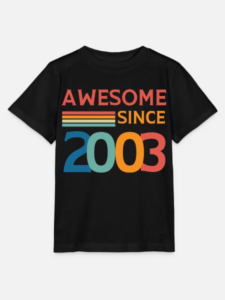 Großartig seit 2003 - Stanley/Stella Kinder T-Shirt MINI CREATOR - Schwarz