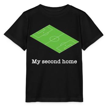 Fußball Platz grün lustiger Spruch - Stanley/Stella Kinder T-Shirt MINI CREATOR  - Schwarz - Vorne - Mikhail (115cm)