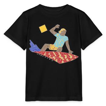 Surfer-Labyrinth - Stanley/Stella Kinder T-Shirt MINI CREATOR  - Schwarz - Vorne - Mikhail (115cm)